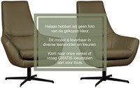Leren draaifauteuil Treat - set van 2 fauteuils - Granada Amber (cognac)