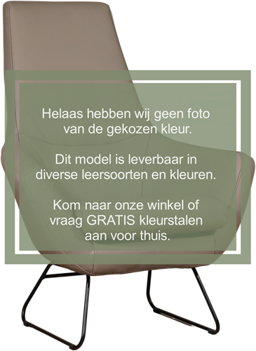 Leren fauteuil Trust - Designpoot - Elegance Antracite (donkergrijs)