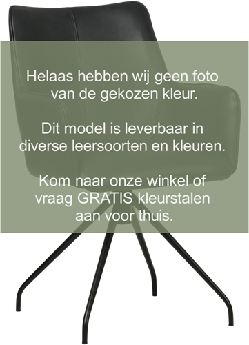 Leren eetkamerstoel Wave - Toledo Apple Green (groen)